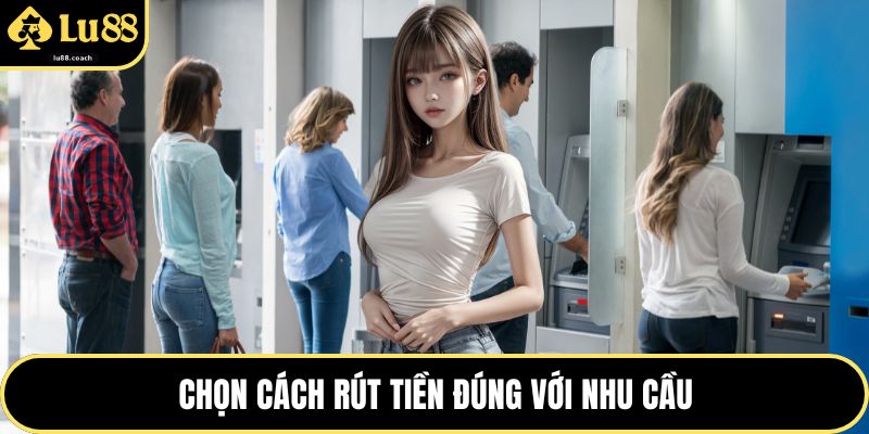 Chọn cách rút tiền đúng với nhu cầu